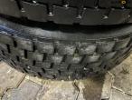 2 stk. Goodyear 4 stk. 285/70-R19.5 lastbil hjul 9