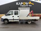 Iveco Daily 35c D ladbil med HMF kran 8