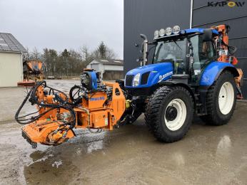 New Holland T6.150 traktor med Mulac armklipper 1 New Holland T6.150 traktor med Mulac armklipper 1