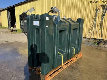 Roug 1200 liters dieseltank med elpumpe