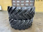 2 pcs 800/70-R38 tyres 1