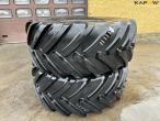 2 pcs 800/70-R38 tyres 2