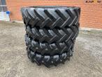 2 pieces tires & 2 pcs. 16.9-R38 twin wheels 8