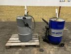 2 pieces oil drums with pump 2