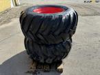 2 pcs Trelleborg 600/55-26.5 wheels 4