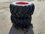 2 pcs Trelleborg 600/55-26.5 wheels 5