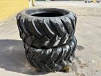 2 pcs Trelleborg 650/55-B30.5 tires 4