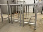 3 pcs. stainless steel tables 4