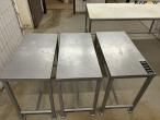 3 pcs. stainless steel tables 7