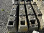 Concrete barrier blocks 7 pcs 7