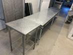 Tables 2 pcs partially stainless steel 1