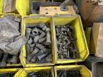 Various plow parts + large batch of bolts 21