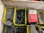 Various plow parts + large batch of bolts 24