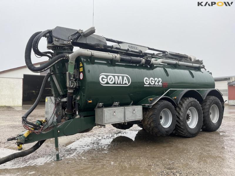 Gøma GG 22 manure wagon with HWD Diff Lock wheel drive 1