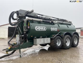 Gøma GG 22 manure wagon with HWD Diff... 