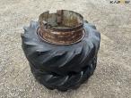 Goodyear 10.8/80-18 twin wheels 4