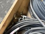 Hydraulic hoses + 1 roll of 3/8 hose 12