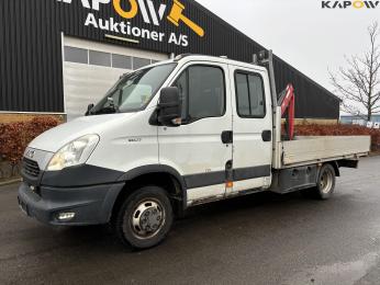 Iveco Daily 35c D lorry with HMF crane