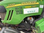 John Deere 2320 with broom and salt spreader 97