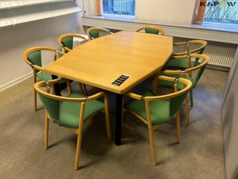 Conference table with 8 chairs