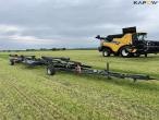 New Holland CR9.90 4WD combine with 40ft Macdon header 90