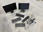 PC monitors and keyboards 1