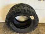 Large lot of tires + shelving 5