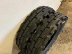 Large lot of tires + shelving 8