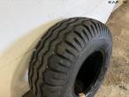 Large lot of tires + shelving 10