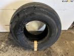 Large lot of tires + shelving 13