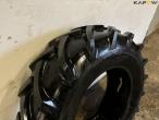 Large lot of tires + shelving 33