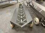 Transport trolley for animals  stainless steel 10