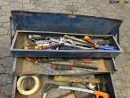 Workshop trolley + tools 10