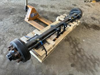 Carriage axle with brakes