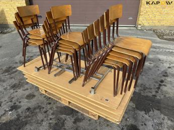 15 chairs and 4 tables