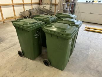 Waste bins 240 liters 5 pcs