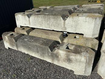 Concrete barrier blocks 10 pcs