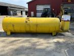 Dieseltank 4000 liter Shell pumpe med tæller  4