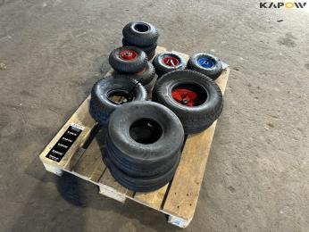 Various tires and wheels