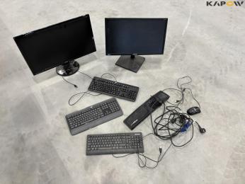 PC monitors and keyboards