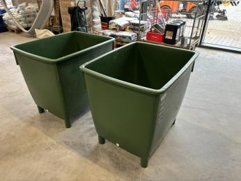 Plastic tub 350 liters - 2 pcs