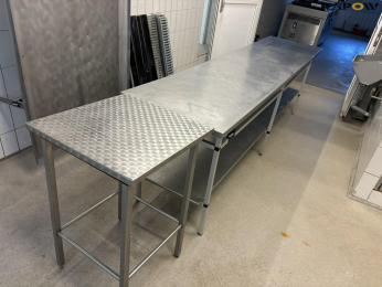 Tables 2 pcs partially stainless steel