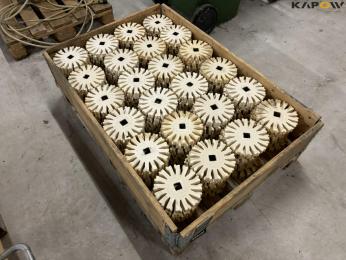 Rubber wheels for Grasselli derinder